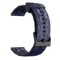 20mm 22mm Sport Silicone Watchband Watch Strap Black Men Waterproof Diving Rubber Wrist Band Football Grain Bracelet Accessories